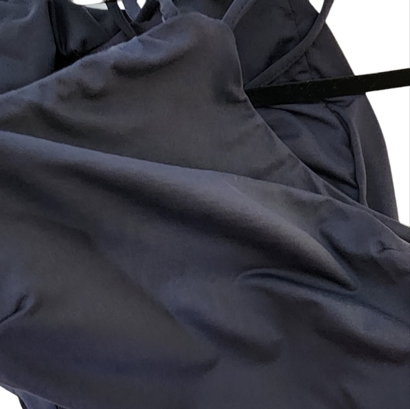 Kookai bodycon dress size 10 snug fit rue collar crossback black mini dress - Picture 6 of 8